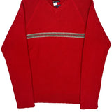 Tommy Hilfiger Striped Sweater - XL Red Cotton