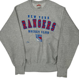 Made In USA Nutmeg New York Rangers Sweatshirt - Large Grey Cotton