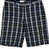 Oakley Checked Shorts - 36W 10L Blue Cotton
