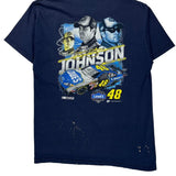 Daytona 500 Winners Circle Nascar T-Shirt - Large Navy Cotton