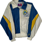 Rams Pro Player Football Windbreaker - Small Blue Nylon
