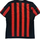 2015-16 Ac Milan Adidas Home Football Shirt - Large Black Polyester