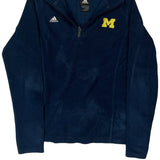 University Of Michigan Adidas College Fleece - Medium Blue Polyester