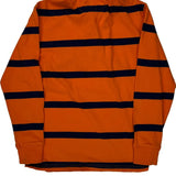 Age 10-12 Polo By Ralph Lauren Striped Rugby Shirt - Medium Navy Cotton