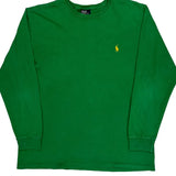 Polo By Ralph Lauren Long Sleeve T-Shirt - Large Green Cotton