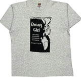 Single Stitch Funny Girl Musical Fruit Of The Loom Graphic T-Shirt - XL Gray Cotton