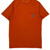 Force Carhartt T-Shirt - Small Orange Cotton