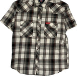 Dickies Checked Short Sleeve Shirt - Medium Multicoloured Cotton Blend