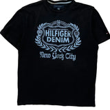 Tommy Hilfiger Denim Spellout T-Shirt - Medium Black Cotton