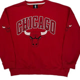 Chicago Bulls Unk Nba Sweatshirt - Large Red Cotton