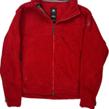 Nike Acg Fleece Jacket - Small Red Polyester