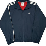 Adidas Track Jacket - Large Navy Polyester