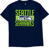 Seattle Seahawks Nfl T-Shirt - XL Blue Cotton