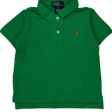 Age 18 Months Polo By Ralph Lauren Polo Shirt - 3XS Green Cotton
