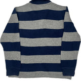 Age 12-13 Polo By Ralph Lauren Striped 1/4 Zip - Large Blue Cotton