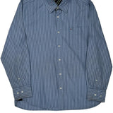 Tommy Hilfiger Striped Shirt - Large Blue Cotton