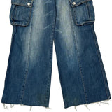 Rei Cargo Pants - 32W US 8 Blue Denim