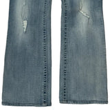Harley Davidson Boot Cut Jeans - 32W US 6 Light Wash Cotton