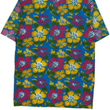 Unbranded Floral Hawaiian Shirt - Medium Multicoloured Cotton