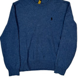 Polo By Ralph Lauren Sweater - Large Blue Wool