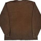 Carhartt Long Sleeve T-Shirt - Large Brown Cotton