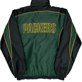 Packers Nfl Football Windbreaker - Medium Black Polyester