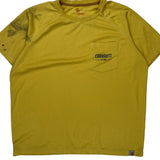 Carhartt T-Shirt - Large Yellow Polyester