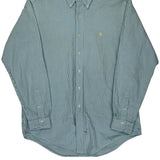 Ralph Lauren Striped Shirt - Large Blue Cotton