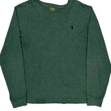 Polo By Ralph Lauren Long Sleeve T-Shirt - Large Green Cotton