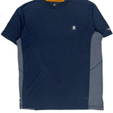 Carhartt T-Shirt - Large Blue Cotton