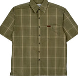 Carhartt Checked Short Sleeve Shirt - Medium Green Cotton