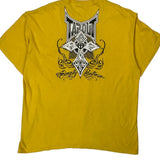 Simply Believe Tap Out Graphic T-Shirt - 2XL Yellow Cotton
