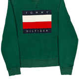 Tommy Hilfiger Sweatshirt - Small Green Cotton