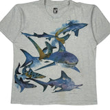 La Sportswear Single Stitch T-Shirt - Large Grey Cotton