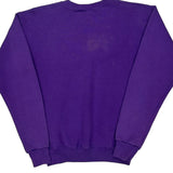 90S Blank Lee Sweatshirt - Small Purple Cotton Blend