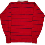 Unbranded Striped Rugby Shirt - Medium White Cotton