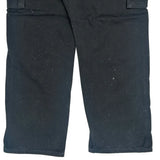 Wrangler Cargo Trousers - 39W 32L Black Cotton