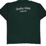 Quality Glass Ashcroft Bulletin T-Shirt - Large Green Cotton