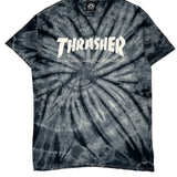 Thrasher Tie-Dye T-Shirt - Medium Black & White Cotton