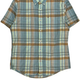 Tommy Hilfiger Checked Short Sleeve Shirt - Large Multicoloured Cotton