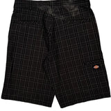 Dickies Checked Cargo Shorts - 32W 12L Gray Cotton Blend
