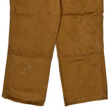 Dickies Double Knee Carpenter Trousers - 34W 30L Brown Cotton