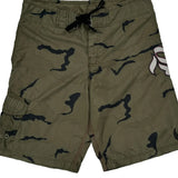 Spellout Billabong Camo Cargo Shorts - 34″ Waist Green Polyester