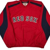 Red Sox Majestic Mlb Windbreaker - Large Red Polyester
