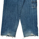 Southpole Hip Hop Carpenter Shorts - 37W 18L Blue Cotton