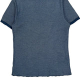 Ralph Lauren T-Shirt - Large Blue Cotton Blend