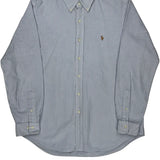 Ralph Lauren Striped Shirt - Large Blue Cotton