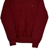 Tommy Hilfiger 1/4 Zip - Large Red Cotton