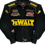 2003 Matt Kenseth Jh Designs Dewalt Nascar Bomber Jacket - Small Black Cotton