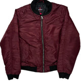 Southpole Bomber Jacket - 2XL Burgundy Polyester